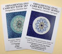 Ornamental Oval Card Kit with Jewel